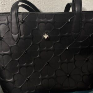Black Embossed Tote Bag